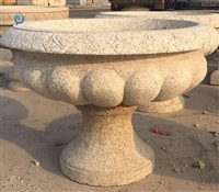 花岗岩景观花盆雕塑 公园石雕 