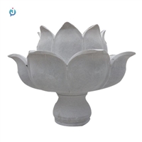 莲花喷泉石雕 庭院流水喷泉 