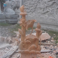 庭院流水喷泉 莲花喷泉石雕 