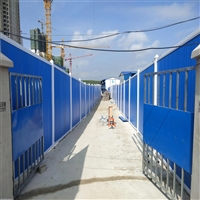 建筑工地围挡 马路草皮围挡 铁皮围挡
