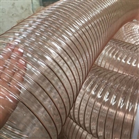 山东吸尘管厂家 加厚pu料管 镀铜钢丝输料管 粉碎机波纹管