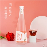 玫你不行玫瑰果酒OEM 贴牌代加工生产定制 配制酒灌装线连接山东皇菴堂