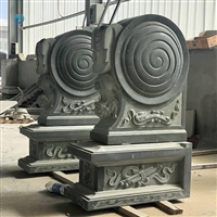  仿古抱鼓石 别墅门口石雕 