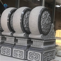  门口石雕摆件  仿古抱鼓石雕塑