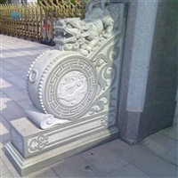 石材雕刻小狮子门鼓 门口仿古石雕 