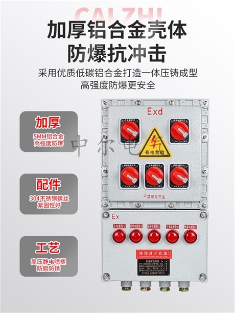 化工厂粉尘隔爆配电箱BXX51 220V380V三相四线防爆照明动力柜IP65