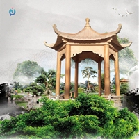 公园凉亭石雕 大理石亭子雕塑