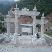  乡村入口牌楼 仿古建筑石雕