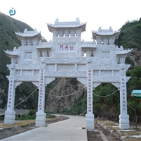 中式村口牌楼仿古石雕