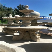  大理石欧式喷泉雕塑 园林石雕喷泉 