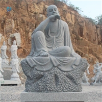  大理石十八罗汉佛像石雕 