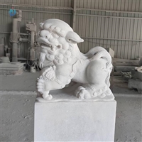 汉白玉拴马柱 广场拴马桩石雕