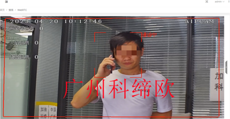 AI人体异常行为监控报警摄像头