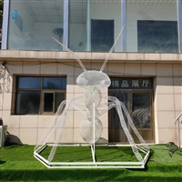 镂空动物不锈钢编织蚂蚁雕塑 