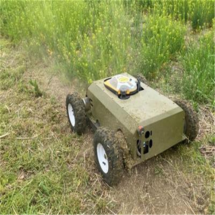 100米遥控割草机 TZ7履带式远程控制 除草高低可调