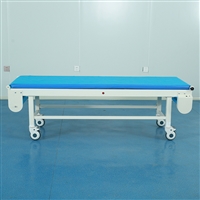 北京彩超检查床厂家 可以自动换床单 带轮方便移动