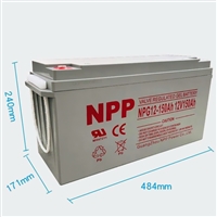 npp太阳能蓄电池12V150AH 200AH 250AH 耐普电源NPG12-150 适用UPS EPS