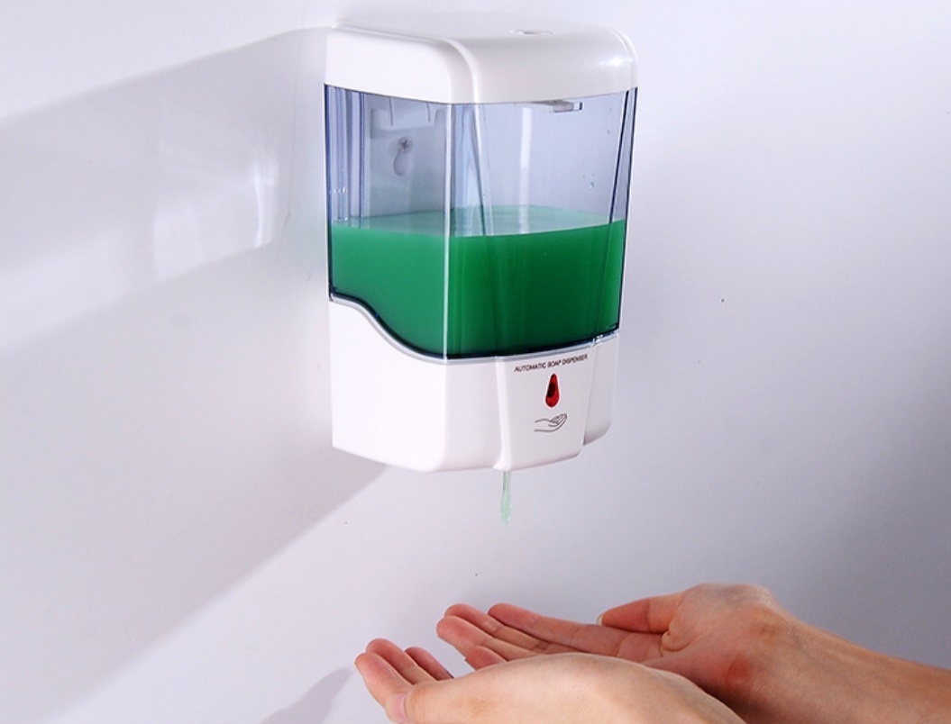 厨房感应皂液器 红外线洗手液机 给皂机自动洗洁精挂壁器壁挂式 家用