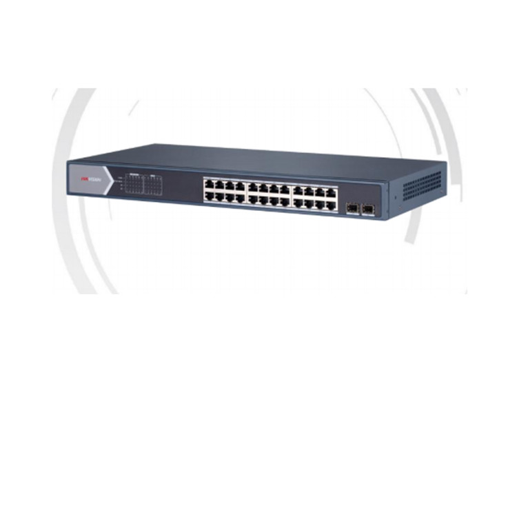 DS-3E0526SP-E(B) 海康24口千兆PoE非网管交换机 2个千兆光口