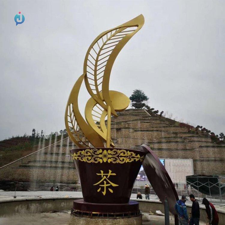 不锈钢金属造型摆件 花朵雕塑