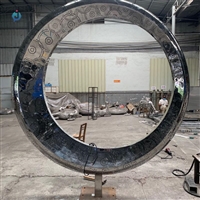 水景发光月亮不锈钢雕塑 