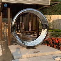 不锈钢雕塑 发光月亮