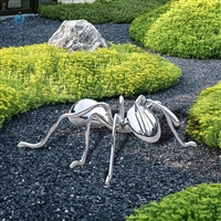 不锈钢公园镜面蚂蚁雕塑 