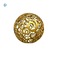 不锈钢镂空球雕塑厂家 金属发光圆球 