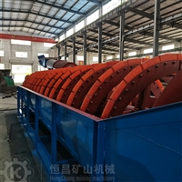 贵州单双高堰式螺旋分级机加长水槽槽式洗矿机FLG-1800