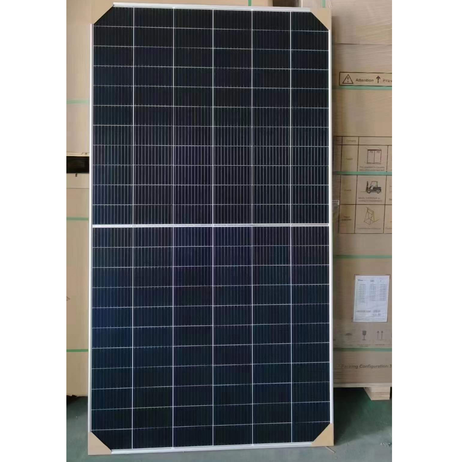 天合Q1单面665W光伏板 单晶太阳能组件 光伏发电板 原厂质保25年