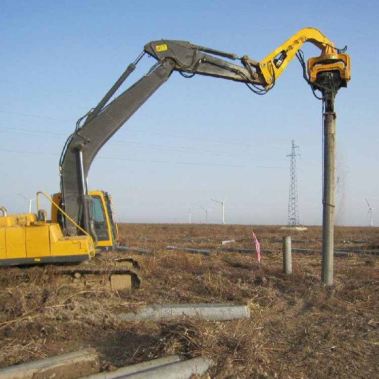 【宏苹销售光伏打桩机 330挖掘机打桩机 钢板桩快速打拔桩机】价格