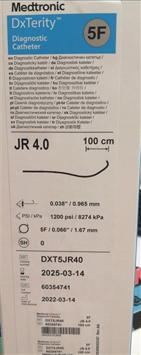 Medtronic美敦力血管内造影导管DXT5JR40