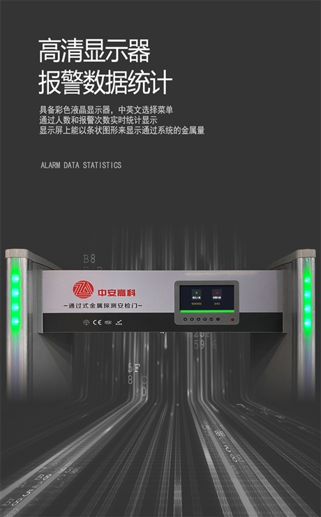 深圳自动测温通道门/高铁站快速安检门厂家批发/操作简单