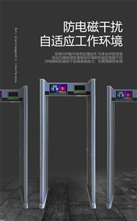 深圳人體紅外測溫門/高鐵站快速安檢門廠家聯系/定制