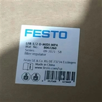 费斯托8002260过滤减压阀LFR-12-D-MIDI-MPA气源处理器