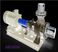 进口衬氟磁力泵 泵体安装为中心支撑安装 美国阿卡迪亚品牌
