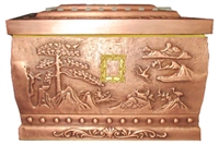 供应纯铜骨灰盒1607-YZ