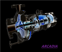 进口单级双吸支撑泵 高压给水 电厂 美国阿卡迪亚品牌