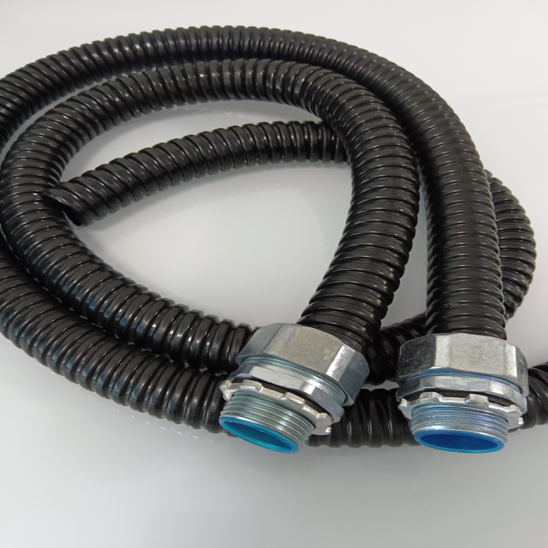 端式金属软管接头  设备箱体外丝接头  包塑蛇形管接头20-m25*1.