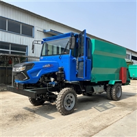 肉牛养殖喂料车 加固加长7方撒草车 双侧出料投料车