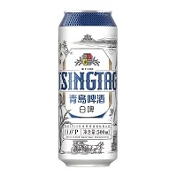 青岛啤酒白啤瓶 白啤啤酒 青岛新白啤330ml