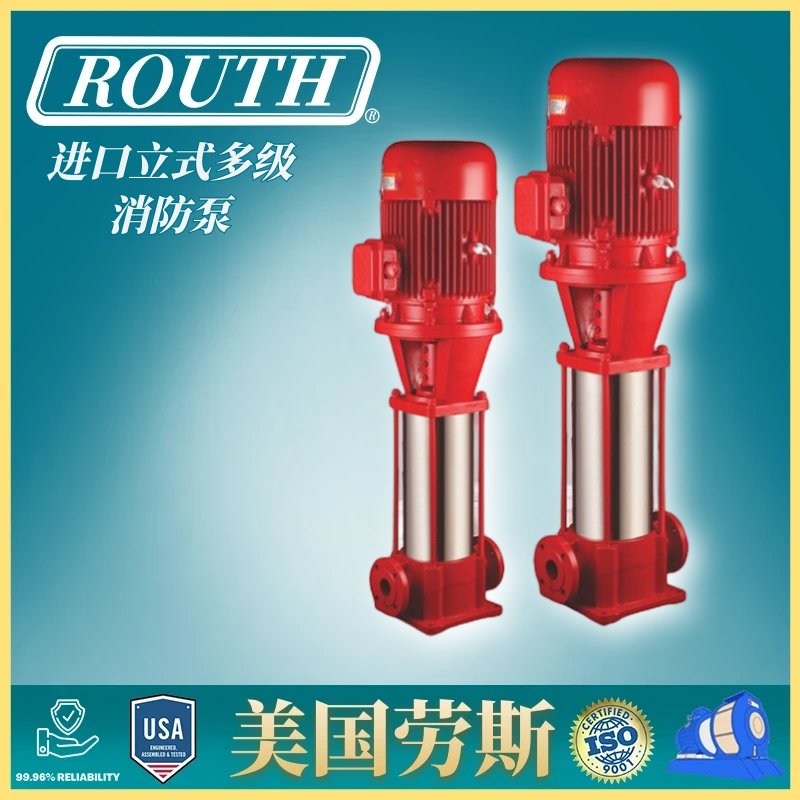 进口立式多级消防泵 增压 稳压设备管道泵长轴泵 美国劳斯ROUTH