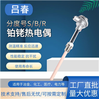 WRP-130高温热电偶 陶瓷铂铑热电偶 S型刚玉管k型B型热电偶