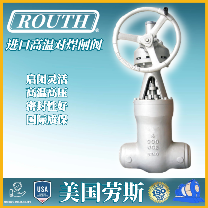 进口高温对焊闸阀 RTZ 铜 衬氟 丝扣 油气 螺纹 手动 美国劳斯ROUTH