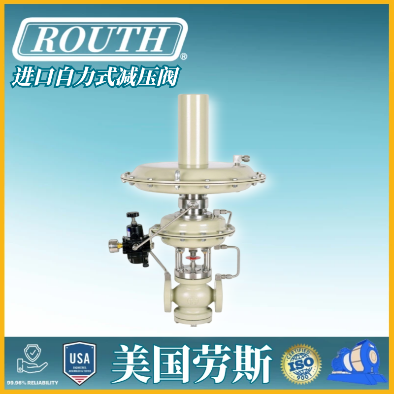 美国劳斯 进口自力式减压阀 水 液体 冷凝器 低粘度 RTJ ROUTH