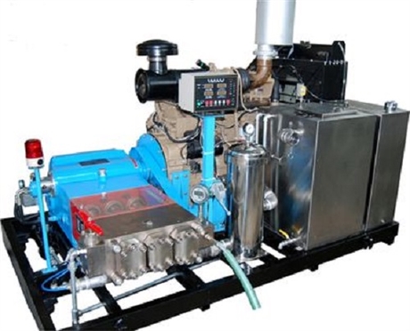 反应釜高压清洗机，高压水射流清洗机WM3Q-S系列60升，1400公斤