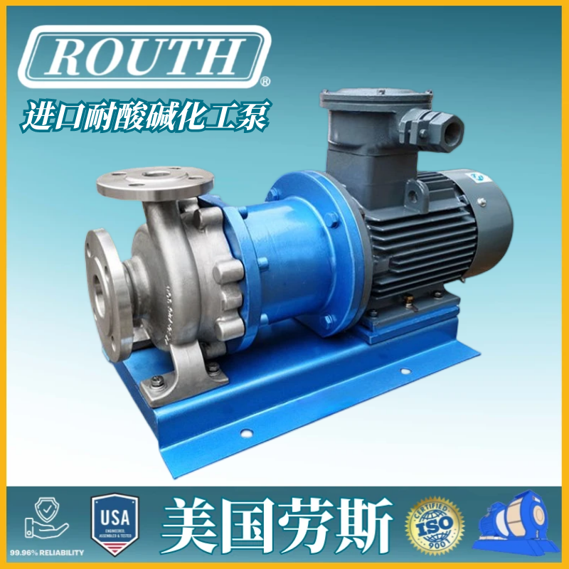 进口耐酸碱化工泵 EB 卧式 高温 氟塑料 卫生级 美国劳斯ROUTH