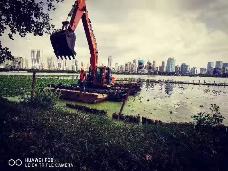 聊城尾矿库清淤水中挖机租赁本地