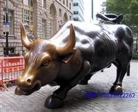  大型铜牛雕塑 铸铁铸铜铸铝牛雕塑 农耕开荒牛摆件公园大型铜三牛