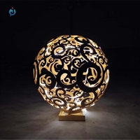  不锈钢发光镂空雕塑 